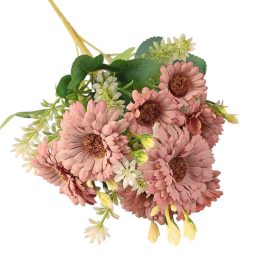 Buchet de flori artificiale din mătase, 33cm - Bej pudrat