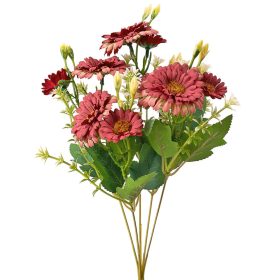 Buchet de flori artificiale din mătase, 33cm - Bordeaux