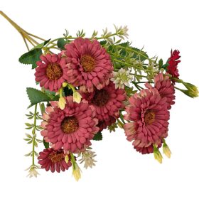Buchet de flori artificiale din mătase, 33cm - Bordeaux