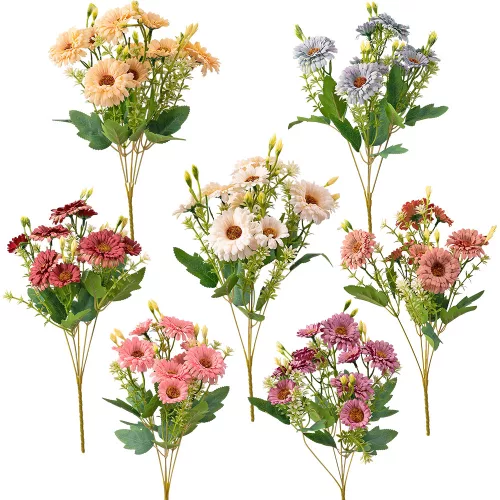 Buchet de flori artificiale din mătase, 33cm - Mix 48 bucăți