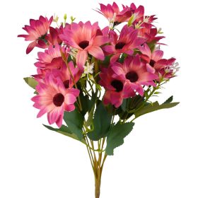 Buchet de flori artificiale din mătase, 37cm - Ciclam