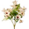 Buchet de flori artificiale din mătase, 37cm - Ecru