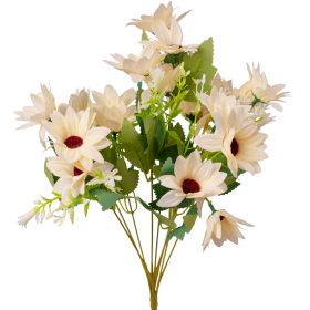 Buchet de flori artificiale din mătase, 37cm - Ecru