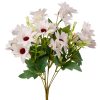 Buchet de flori artificiale din mătase, 37cm - Alb