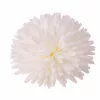 Cap de crizantemă din mătase, 21cm - Alb