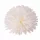 Cap de crizantemă din mătase, 21cm - Alb