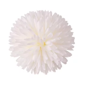 Cap de crizantemă din mătase, 21cm - Alb
