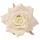 Cap de trandafir din mătase, 9cm - Ecru