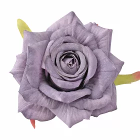 Cap de trandafir din mătase, 9cm - Lavandă