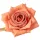 Cap de trandafir din mătase, 9cm - Portocaliu