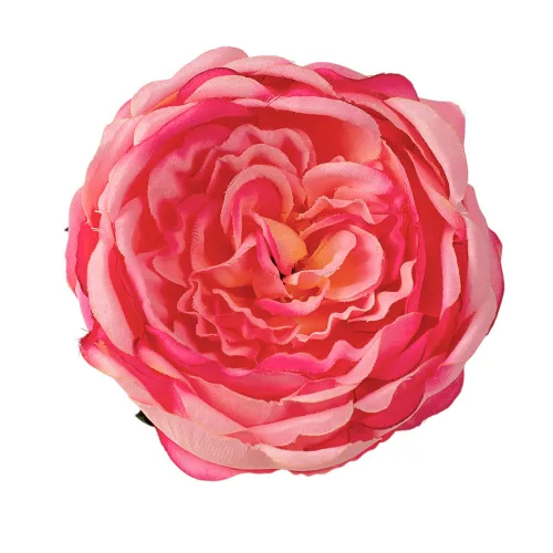 Cap de trandafir englezesc din mătase, 10.5cm - Roz