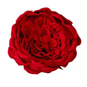 Cap de trandafir englezesc din mătase, 10.5cm - Roșu