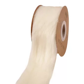 Panglică lungă cu blăniță 63mm x 2.7m - Ecru