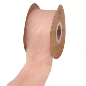 Panglică lungă cu blăniță 63mm x 2.7m - Roz pudrat