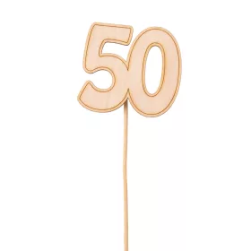 Beteală pe băț cu număr 6.5 x 29cm - 50