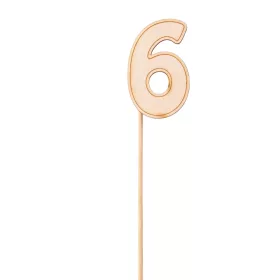 Beteală pe băț cu număr 4 x 29cm - 6