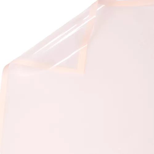 Foaie folie transparentă cu ramă roz pudrat 57 x 57cm, 20buc.