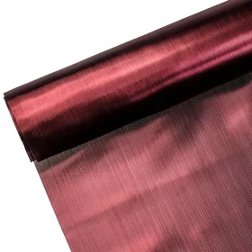 Organza lucioasă 36cm x 5m - Mov-Negru