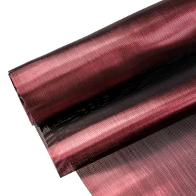 Organza lucioasă 36cm x 5m - Mov-Negru