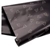 Rulou de folie cu inimioare – 58cm x 10m – Negru/Auriu