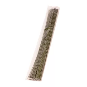   Sârmă tăiată acoperită cu hârtie 1 mm x 40 cm, 0.5 kg - Verde