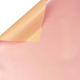 Folie coală 58 x 58cm, 20 buc. - Roz metalic / Crem