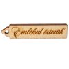 10 buc. placă cu inscripția "Emléked őrizzük" 6.5 x 1.5cm - Natur