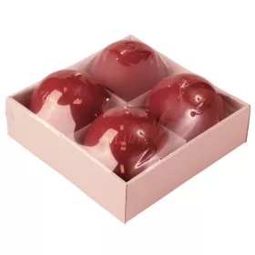 Set lumânări glob advent 8cm - Bordo mat  