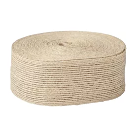 Panglică iută natur cu fir de nailon 38mm x 10m