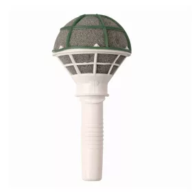   Microfon cu burete floral uscat, 17cm înălțime, diametru: 7cm