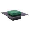 Ikebana pătrat cu burete floral umed 9x9cm în bol negru 19x19cm  