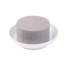   Ciotola mini DIY - burete floral uscat în bol alb, Ø 12 (Ø 8) x 5cm