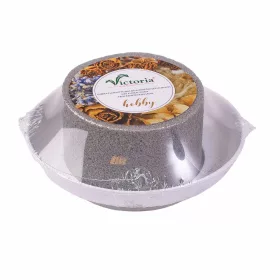   Ciotola mini DIY - burete floral uscat în bol alb, Ø 12 (Ø 8) x 5cm