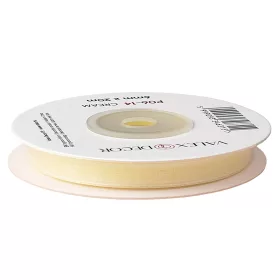 Panglică organza 6mm x 20m - Crem