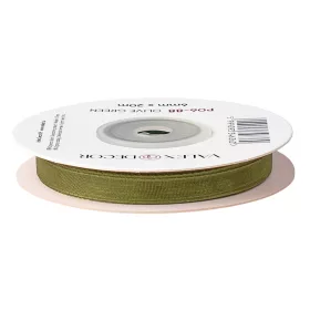 Panglică organza 6mm x 20m - Verde măsliniu