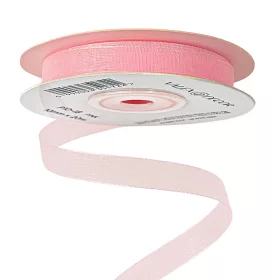Panglică organza 10mm x 20m - Roz