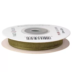 Panglică organza 10mm x 20m - Verde măsliniu