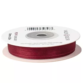 Panglică organza 10mm x 20m - Bordo