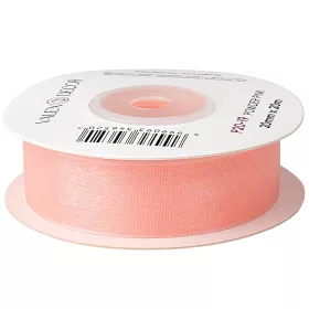 Panglică organza 20mm x 20m - Roz pudrat