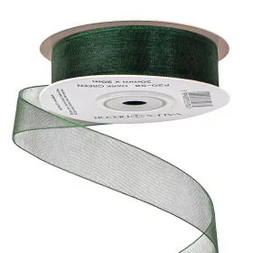 Panglică organza 20mm x 20m - Verde închis