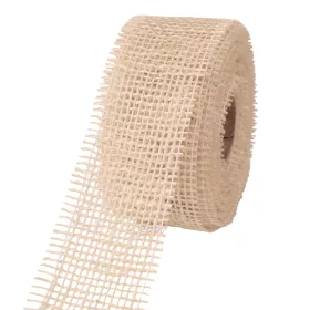 Panglică din iută 5cm x 9m - Alb