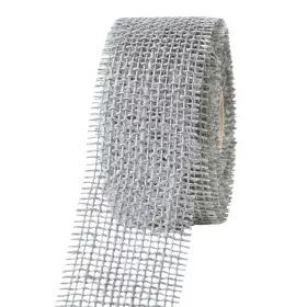 Panglică din iută 5cm x 9m - Gri