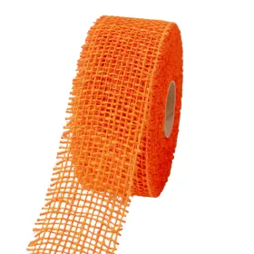 Panglică din iută 5cm x 9m - Portocaliu
