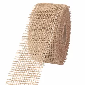 Panglică din iută 5cm x 9m - Natur