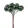 Decor pick cu bobițe ⌀ 1.9cm, 12 fire, 11cm înălțime - Verde închis