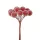 Decor pick cu bobițe zaharisite ⌀ 1.6cm, 12 fire, 10cm înălțime - Bordo