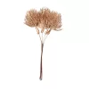 Decor buchet cu flori țepoase ⌀ 3.5cm, 6 fire, 14cm înălțime - Auriu