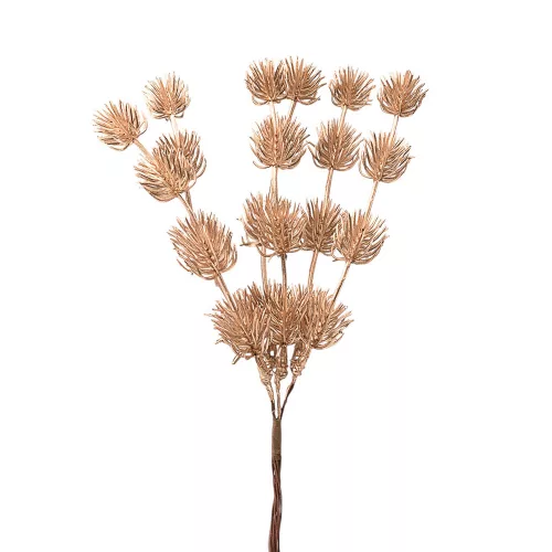 Decor buchet cu scaiete, 6 fire, 24cm înălțime - Auriu