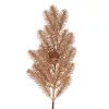 Ramură aurie de brad cu con, 65cm înălțime