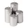 Set lumânări cilindru advent scară, Ø50 x 70/80/100/120mm - Argintiu metalizat